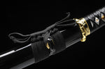 Japanese Tanto,High Carbon Steel Short Tanto Japanese Blade Golden Bamboo