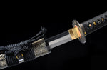 Handmade Samurai Swords,Folded Damasus Wakizashi Clay Tempered High Grade Katana