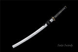Handmade Samurai Katana,Folded Steel Real Hamons Folded Steel Katana