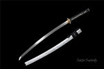 Handmade Samurai Katana,Folded Steel Real Hamons Folded Steel Katana