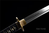 Handmade Samurai Katana,Folded Steel Real Hamons Folded Steel Katana