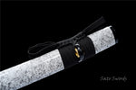 Handmade Samurai Katana,Folded Steel Real Hamons Folded Steel Katana