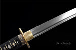 Handmade Samurai Katana,Folded Steel Real Hamons Folded Steel Katana