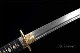 Handmade Samurai Katana,Folded Steel Real Hamons Folded Steel Katana