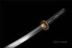 Handmade Samurai Katana,Folded Steel Real Hamons Folded Steel Katana