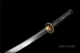 Handmade Samurai Katana,Folded Steel Real Hamons Folded Steel Katana
