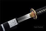 Handmade Samurai Katana,Folded Steel Real Hamons Folded Steel Katana