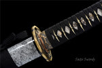 Handmade Samurai Katana,Folded Steel Real Hamons Folded Steel Katana