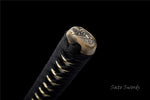 Handmade Samurai Katana,Folded Steel Real Hamons Folded Steel Katana