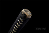 Handmade Samurai Katana,Folded Steel Real Hamons Folded Steel Katana