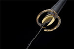 Fully Hand Katana Lightning Hamons Japanese Samurai Katana Black Blade Musashi