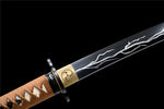 Hand Forged Katana Black Japanese Katana Branches Hamons Original Color Scabbard