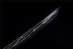 Hand Forged Katana Black Japanese Katana Branches Hamons Original Color Scabbard
